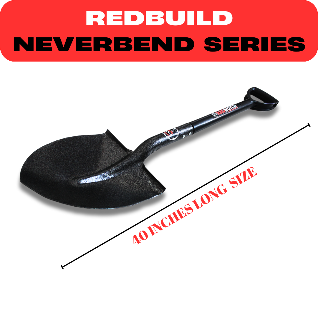 RedBuild Round Shovel | Export Quality | D Handle