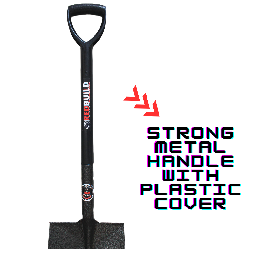 RedBuild Round Shovel | Export Quality | D Handle