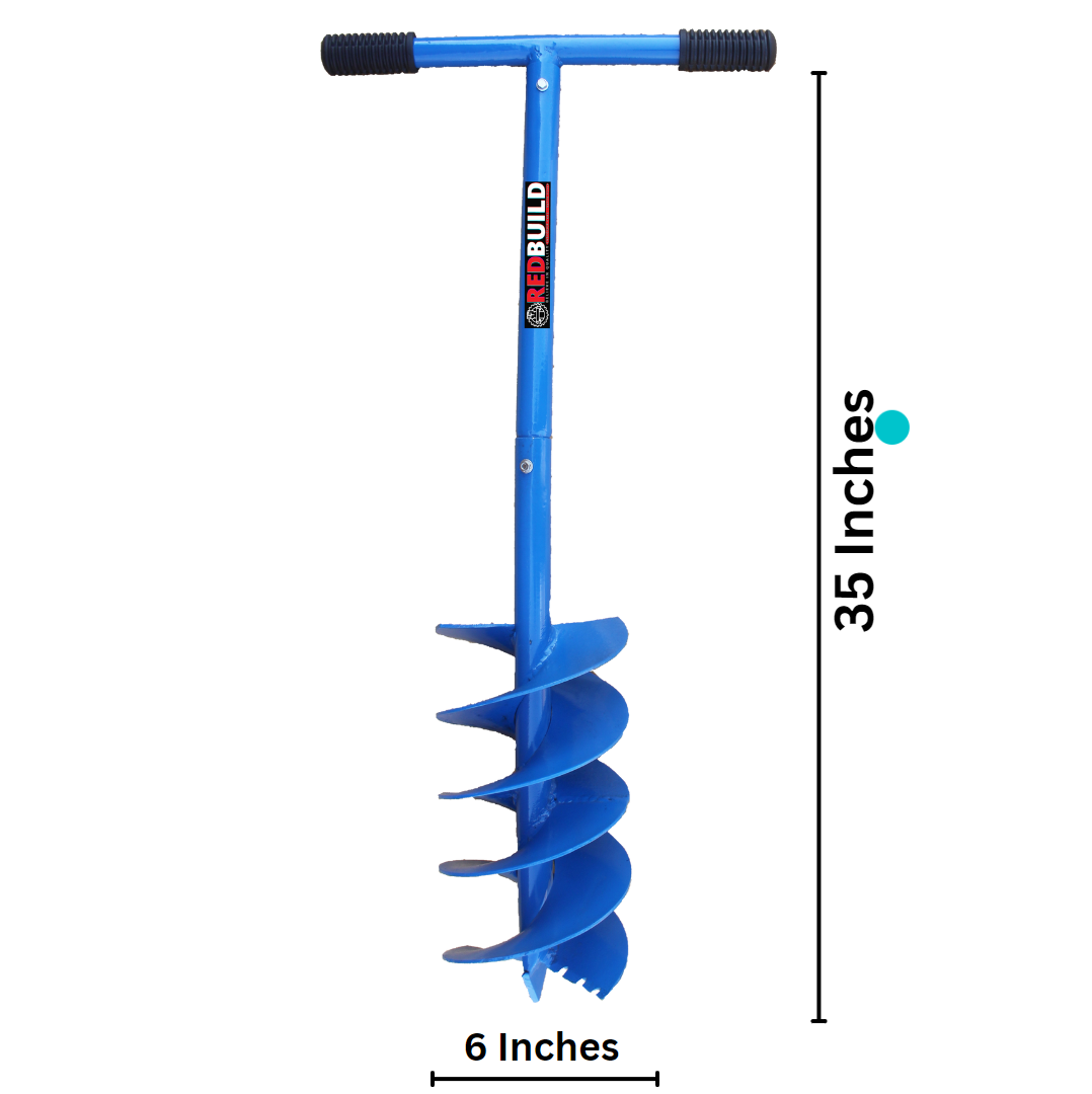 REDBUILD Heavy Duty Earth Auger Hole Digger | Garden Digger