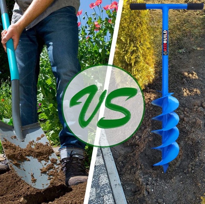 REDBUILD Heavy Duty Earth Auger Hole Digger | Garden Digger
