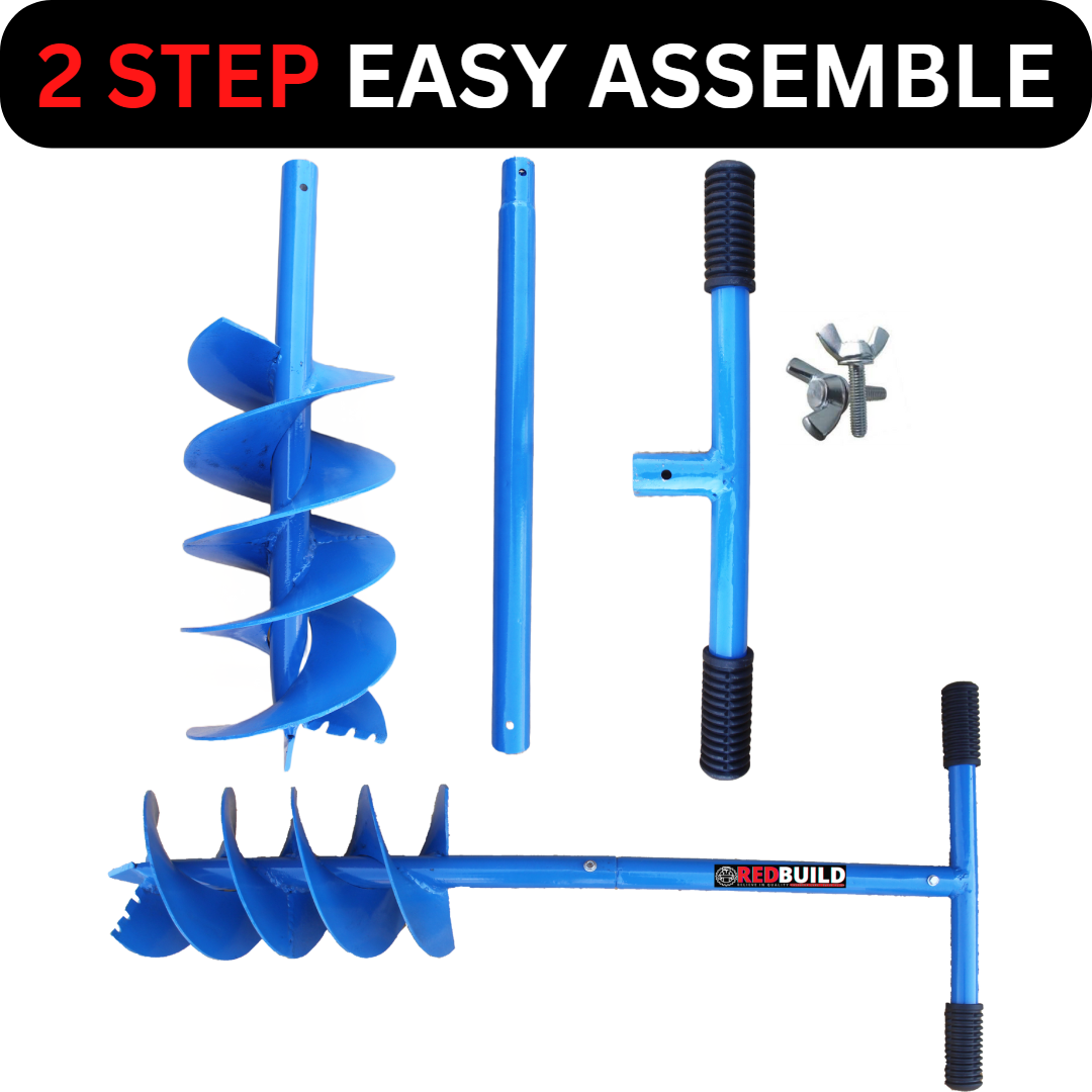 REDBUILD Heavy Duty Earth Auger Hole Digger | Garden Digger